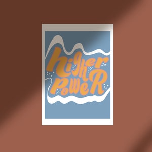 HIGHER POWER - Retro Esthetische Print - Retro Type