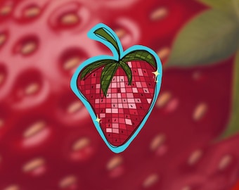 Disco Fresa Pegatina