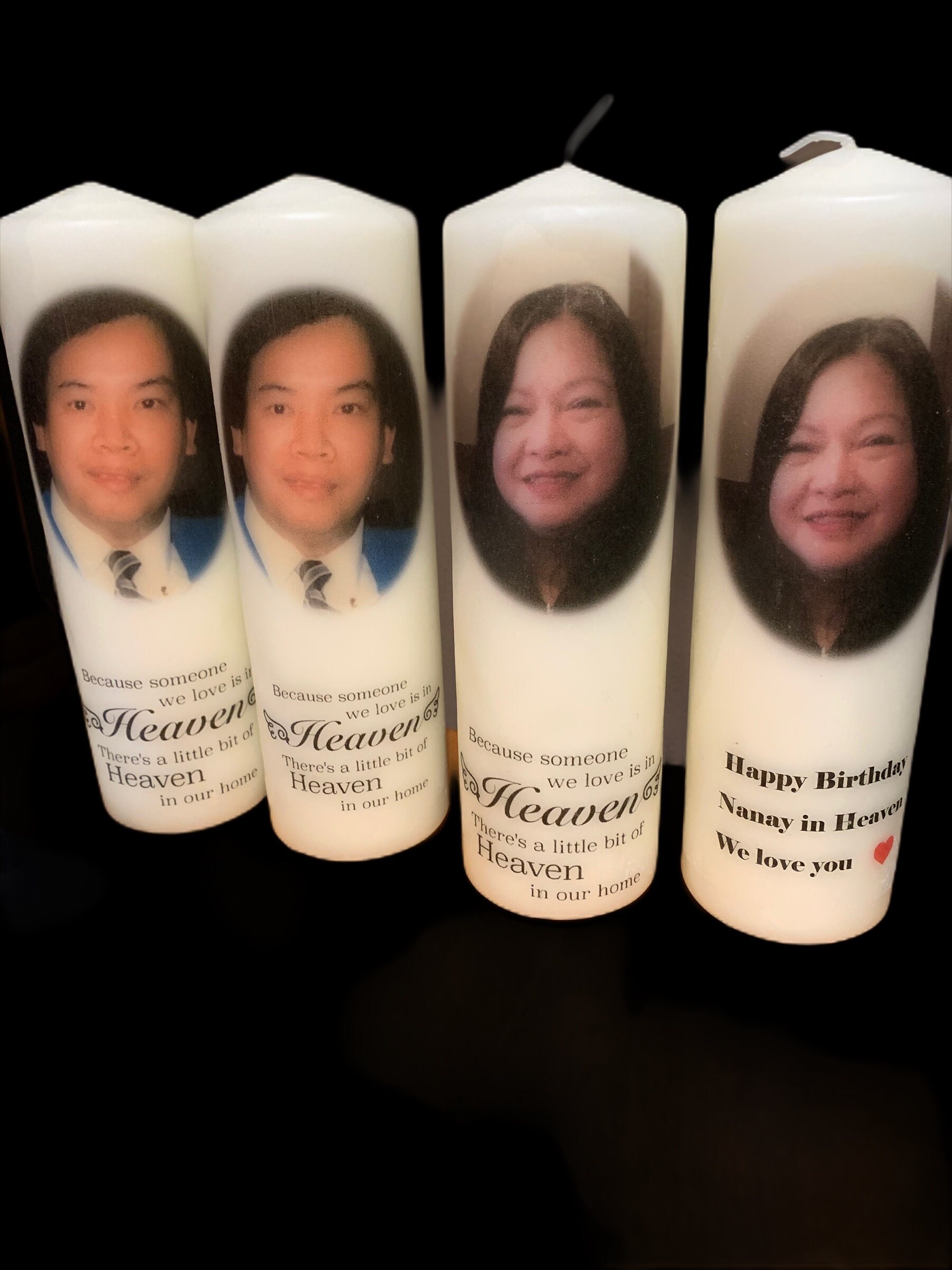 Personalized Candle Tall Slim Etsy UK