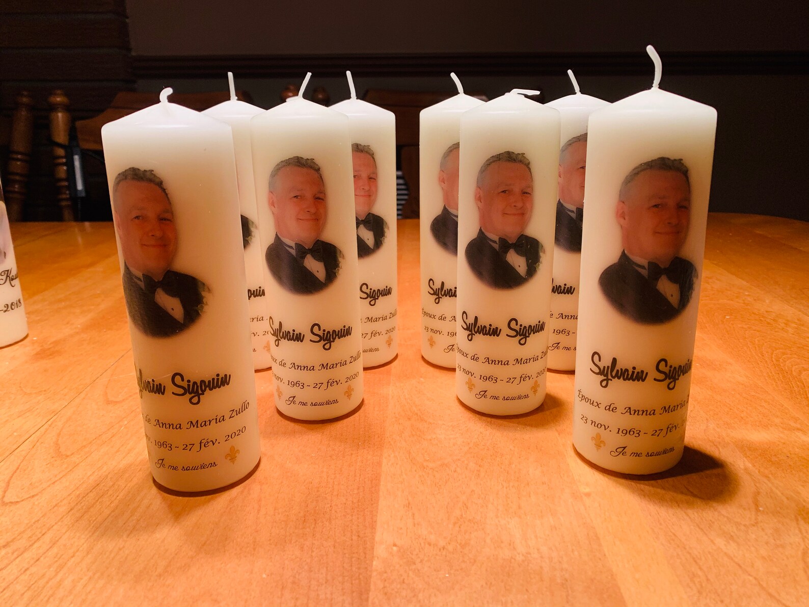 Personalized Candle Tall Slim Etsy UK