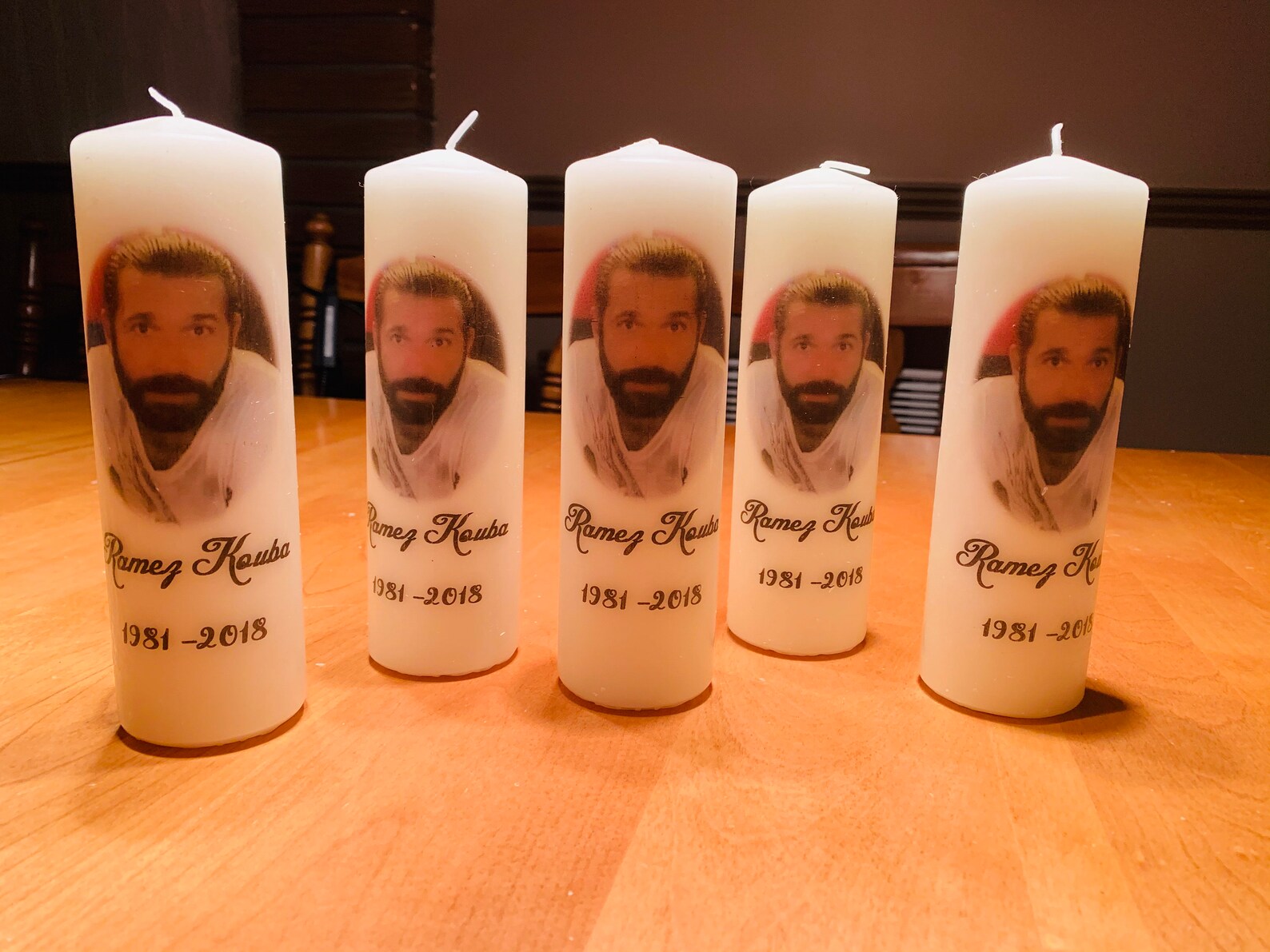 Personalized Candle Tall Slim Etsy UK