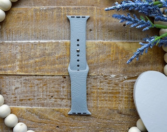 Dog Lovers Engraved Watch Band compatible with the Apple Watch, 38/40/41mm small,Paw Print, Paw Print Gift, Animal Lover, Paws, Pet Memorial