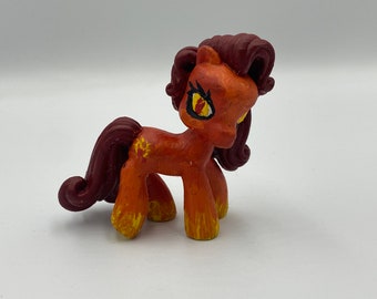 OOAK MLP My Little Pony repaint Kunstpuppe Pferd FeuerPony