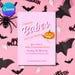 Pink Halloween Invitation, Editable Pink Invitation, Pink Halloween ...