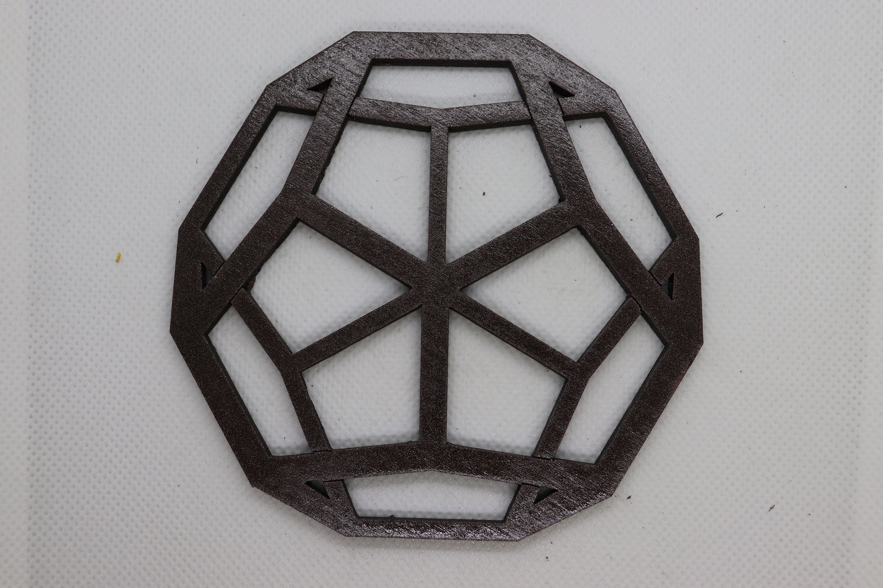 Home Bar Decor Shaded Dodecahedron Geometric Coaster Coaster Coaster Gift