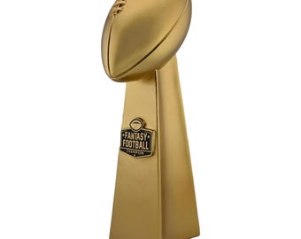 Fantasy Football Trophy - Goudkleurige Fantasy Trophy voor Fantasy Football League-winnaar, FFL Champion Desk Trophy, Fantasy Football-cadeau