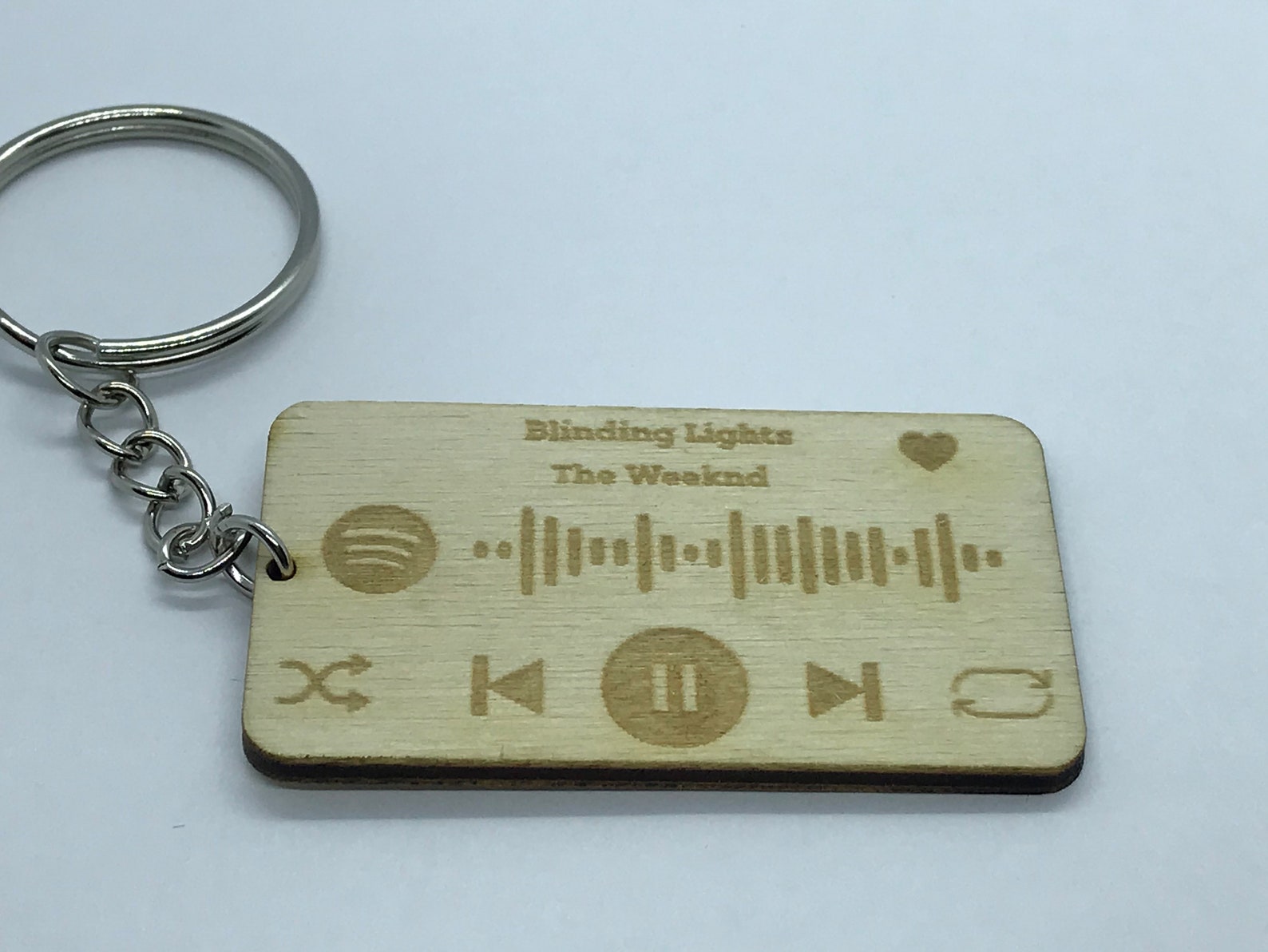 Custom Spotify Keychain Spotify Music Code Laser Engraved Etsy