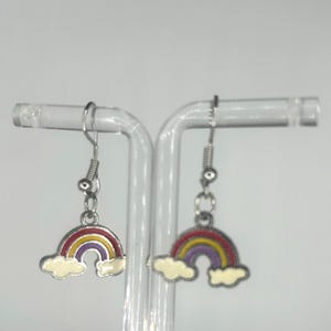 Cute Small Rainbow Pride Earrings