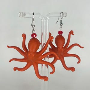 Cute Silly Nautical Octopus Earrings
