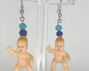 Cute Baby Shower Gender Reveal Earrings