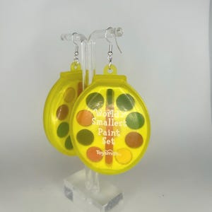 Cute Large Art Palette  Earrings