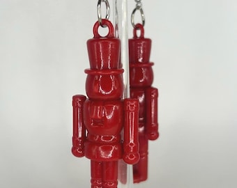 Cute Christmas Nutcracker Holiday Earrings