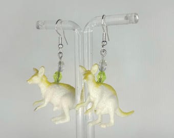 Cute Silly Kanagroo Animal Earrings