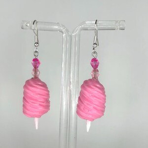 Cotton Candy Fair Food Earrings