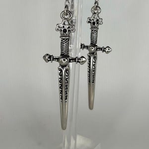 Cute Dangle Medival Sword/Dagger Earrings