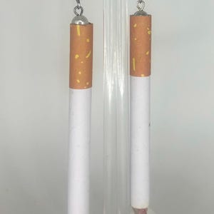Cute Silly Cigarette  Earrings