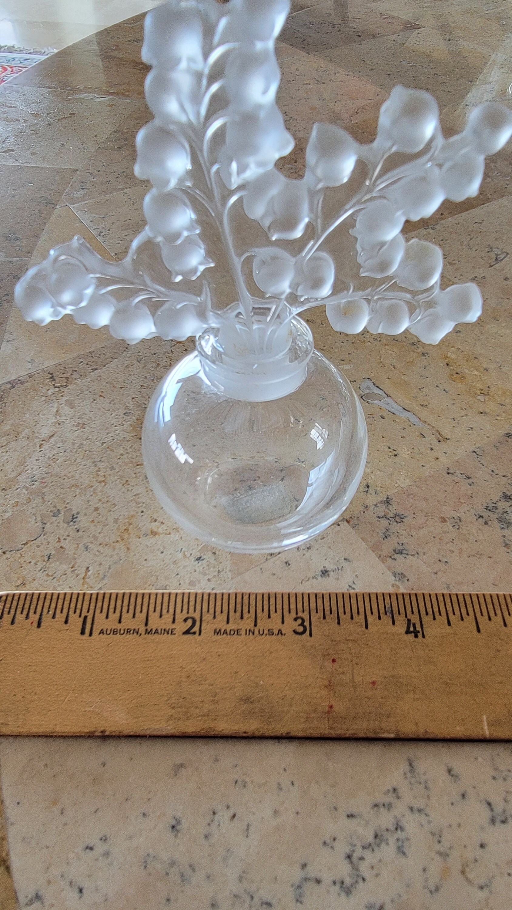LALIQUE Crystal Lilies of the Valley “CLAIRFONTAINE” Perfume