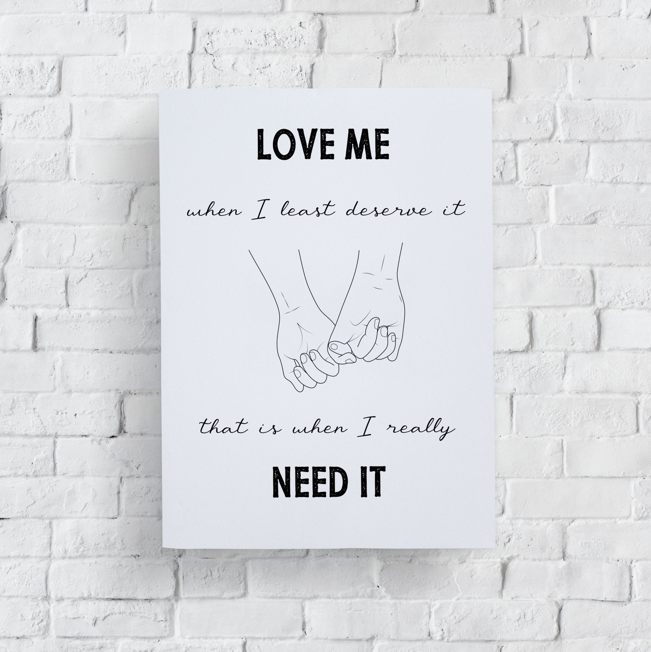 Printable Love Quotes Wall Art Couple Wall Art For A Bedroom Etsy