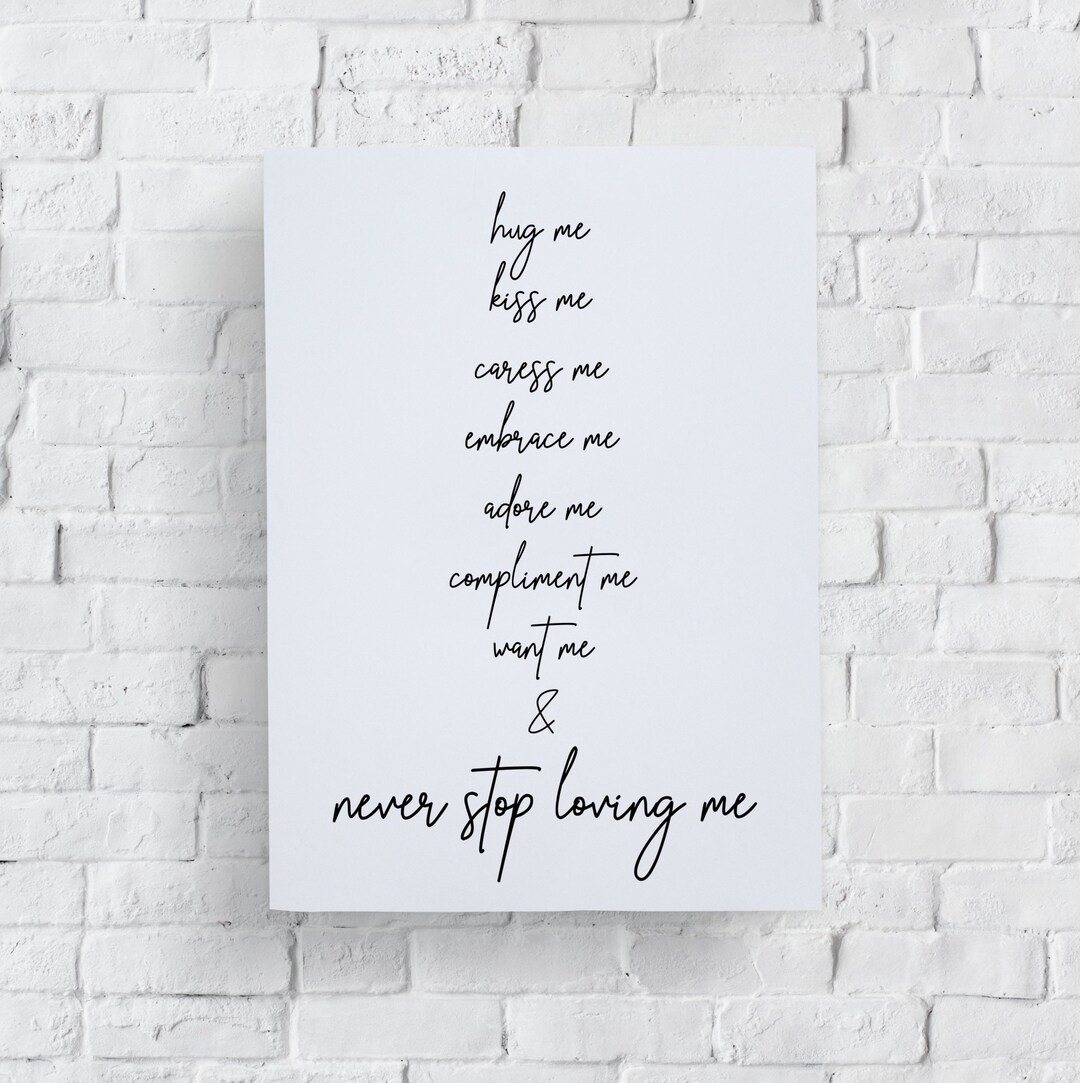 Romantic Printable Wall Art, Love Quotes Wall Art Romantic, Gift for Newlyweds, Couples Bedroom