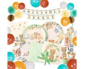 Woodland Creatures Party Supplies Tableware Serves 16 Woodland Party Decorations Large Plates Small Plates Cups Napkins