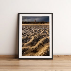 Texel Poster, Leuchtturm Shot, Meer Druck, Wand KunstRahmen, Holländische Landschaft, NaturFotografie, ClickitArt