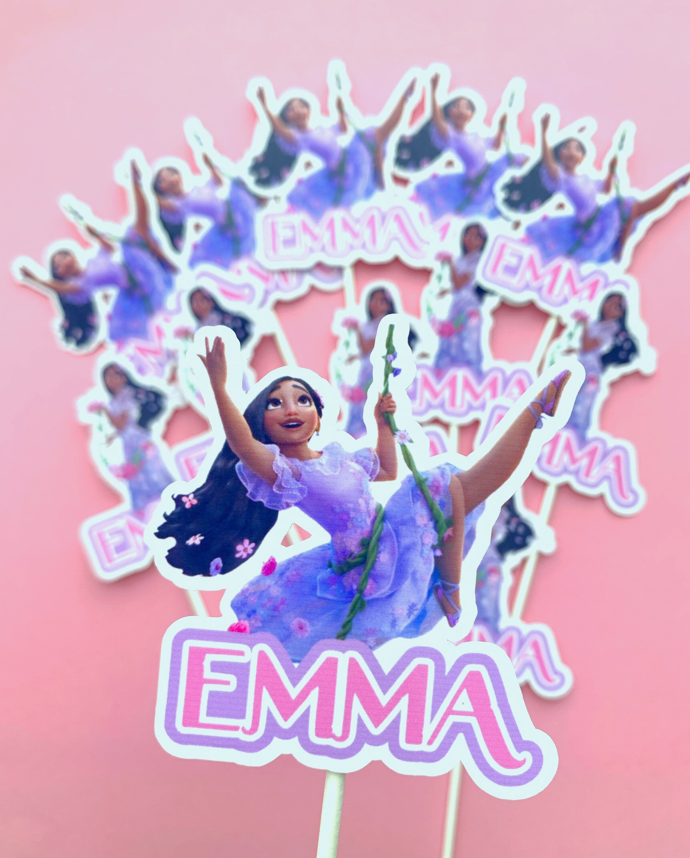 Encanto Cupcake Toppers Personalized Encanto Topper Isabela Etsy