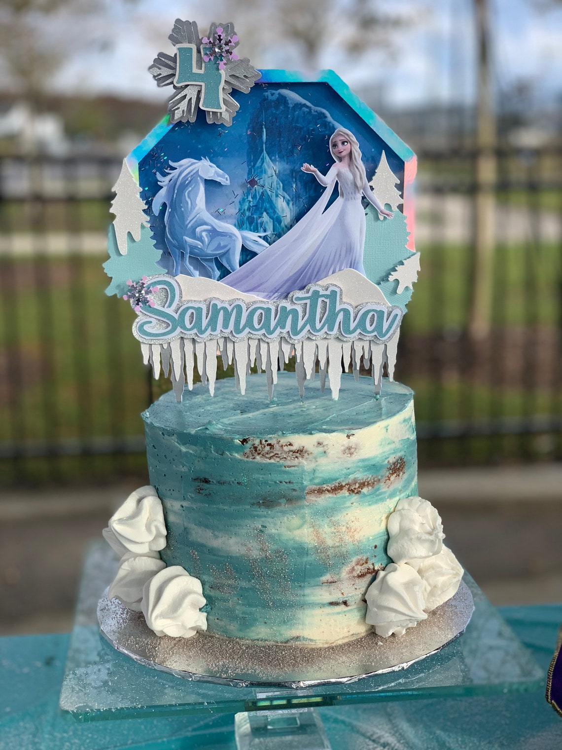 Frozen Cake Topper Cake Decorations Elsa Cake Topper Frozen - Etsy