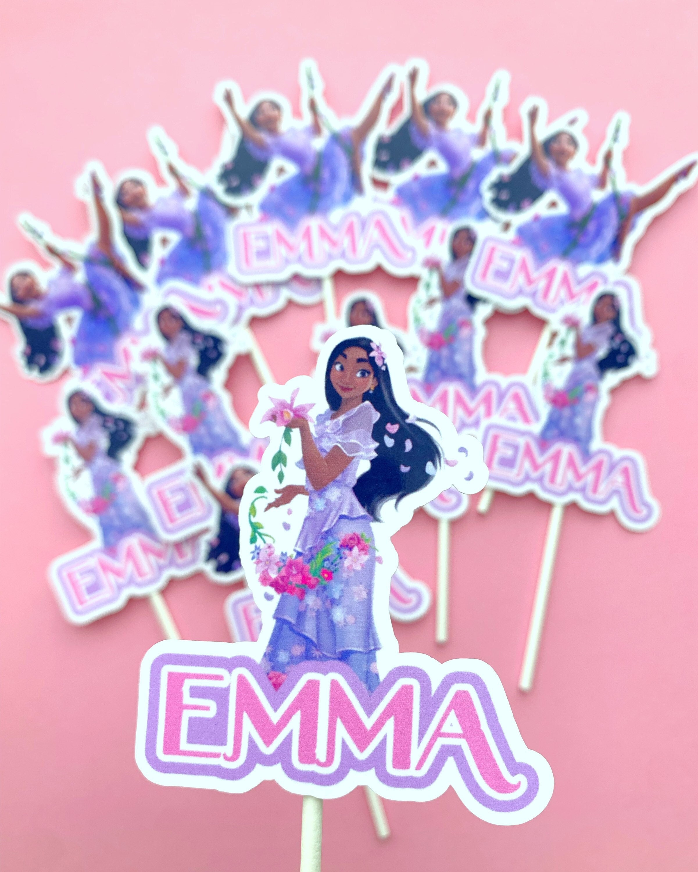 Encanto Cupcake Toppers Personalized Encanto Topper Isabela Etsy