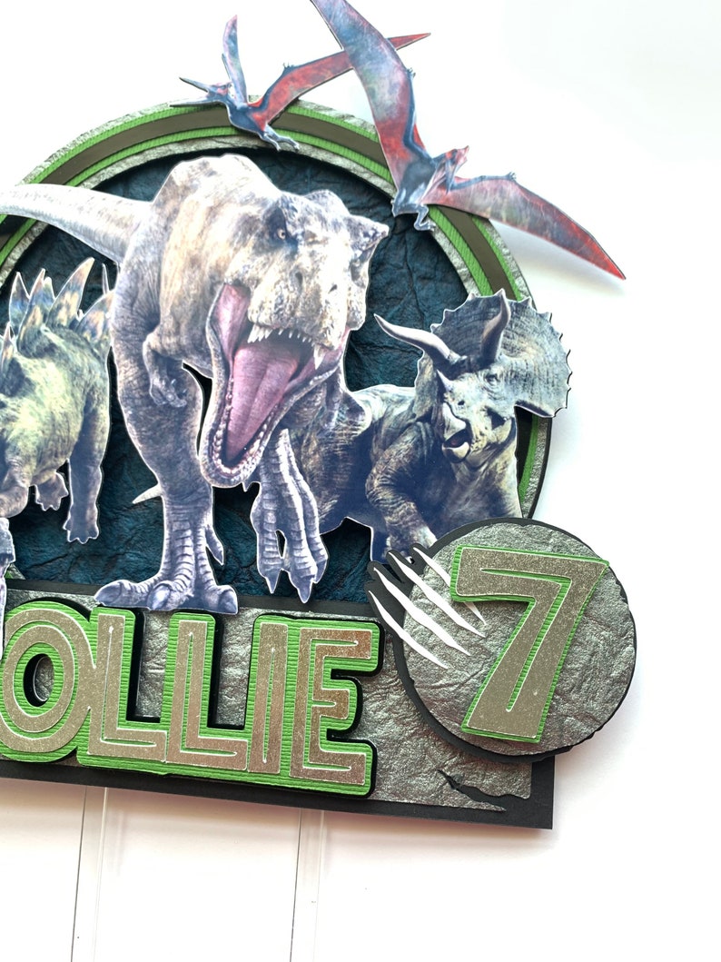 Jurassic World Cake Topper Jurassic Park Decorations Etsy