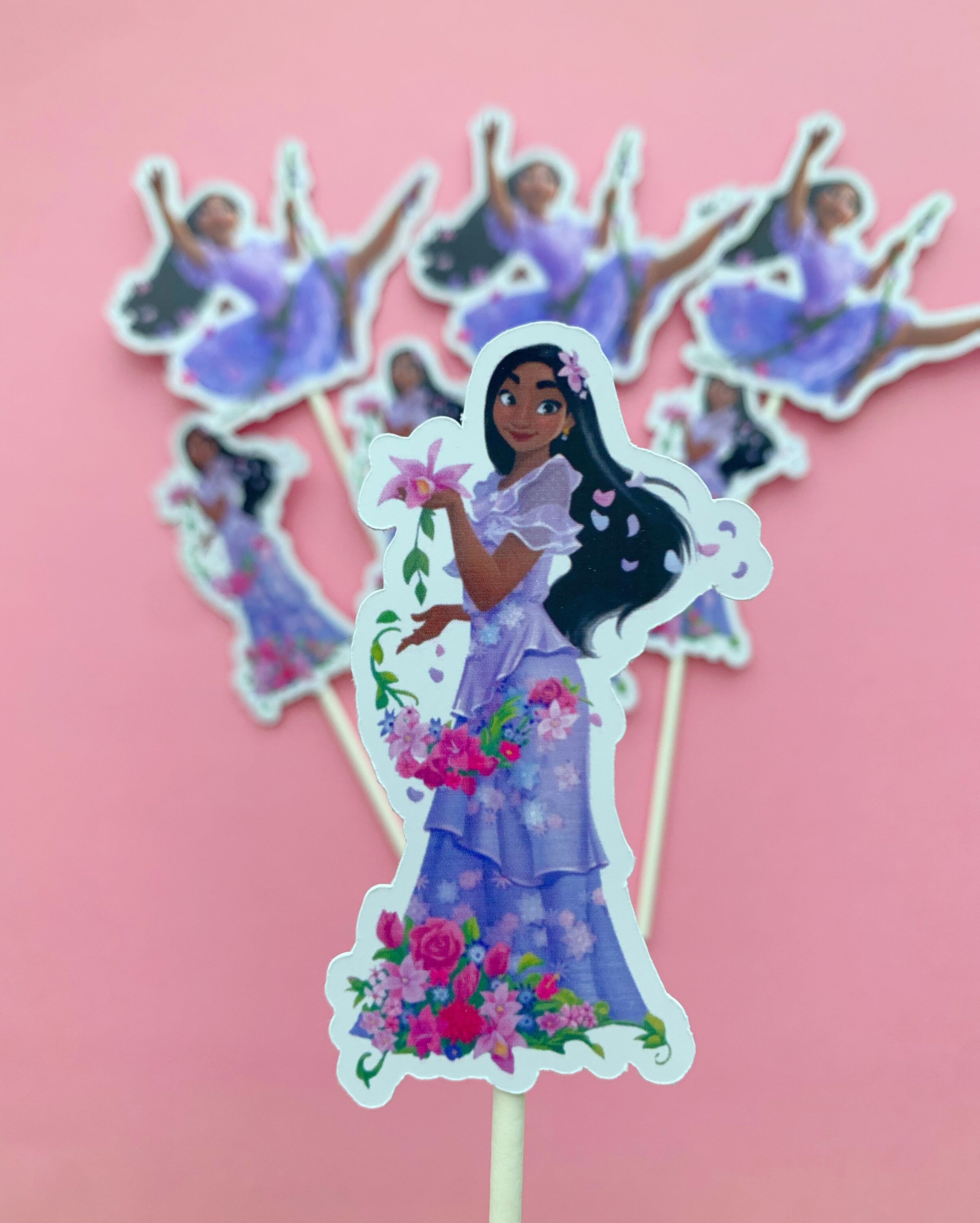 Encanto Cupcake Toppers Personalized Encanto Topper Isabela Etsy