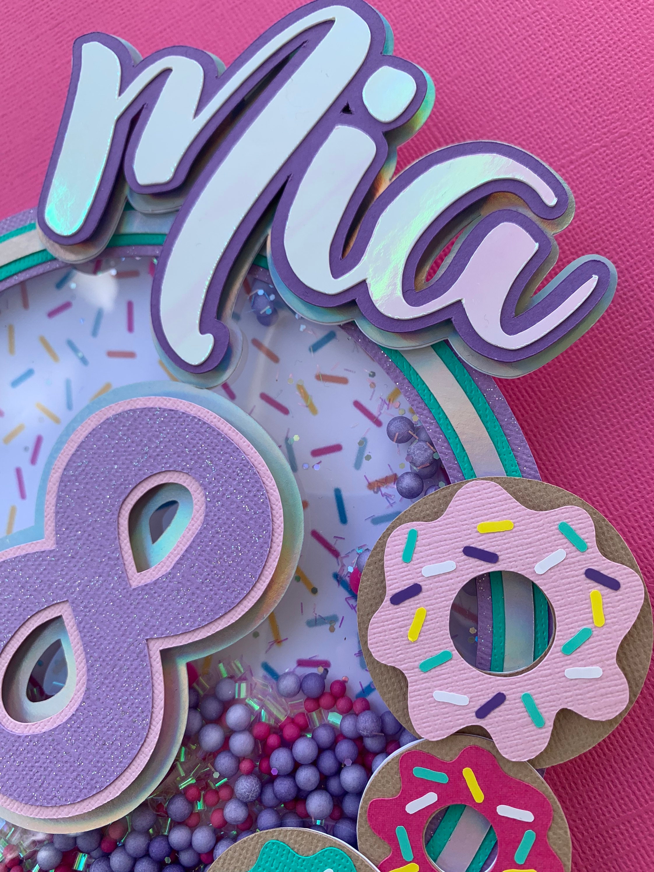 Donut cake topper