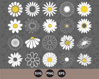 Free Free 256 Daisy Flower Outline Svg SVG PNG EPS DXF File