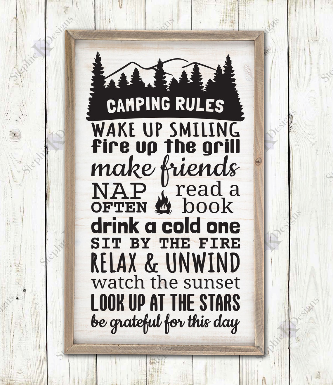 Camping Rules Svg Camp Trailer Rules Svg Camper Sign Svg Etsy