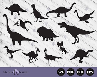Dinosaur Svg Bundle - Dinosaur Clipart Png - Dinosaur Silhouette Svg - Kids Dinosaur Svg - Dino Svg - T-rex Svg - Cut File For Cricut
