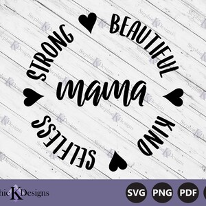 Mama Definition Circle Svg - Mom Meaning - Motherhood Svg - Mother's Day Svg - Cut File For Cricut - Printable Mom Art - Download istantaneo