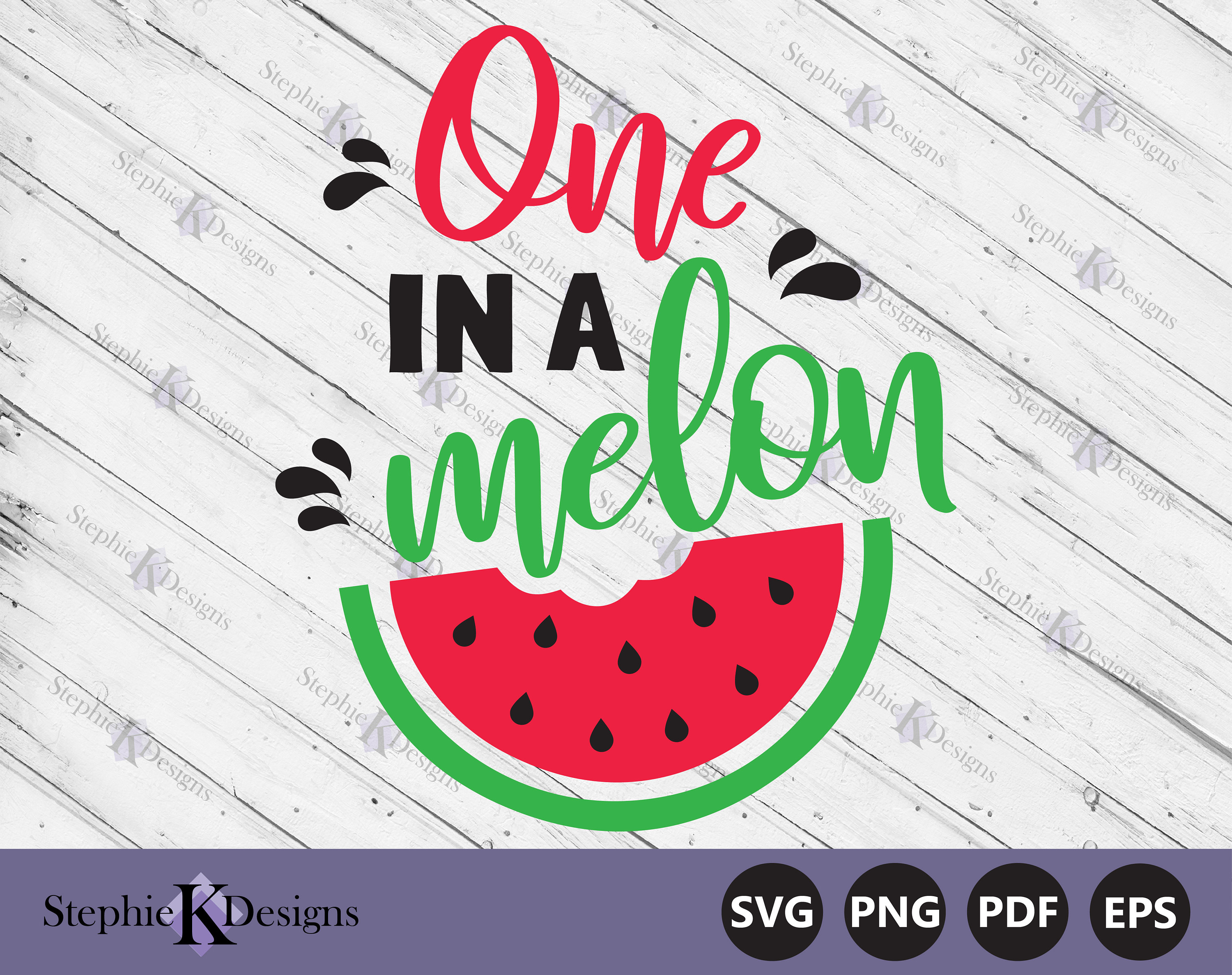 One in A Melon Svg - Summer Svg - Watermelon Svg - Baby One Year Shirt ...