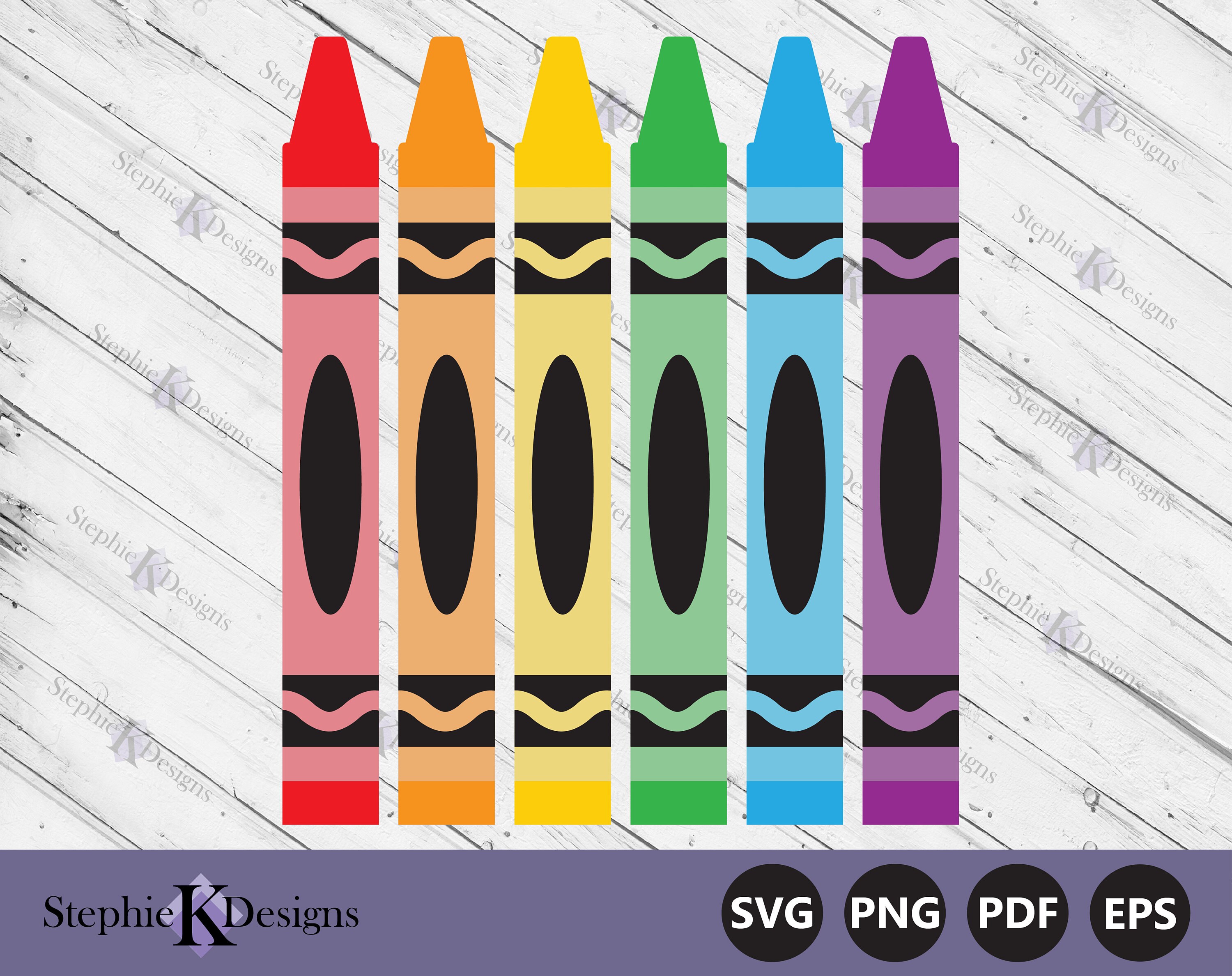 Crayon Set Svg - Back to School Svg - Crayon Png - Crayon Shirt Svg ...