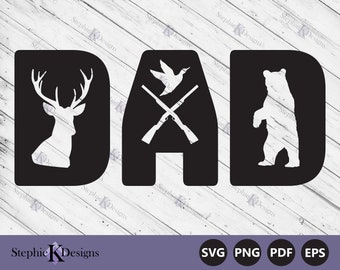 Hunting Dad Svg -  Hunting Life Svg - Fathers Day Svg - Hunting Dad Shirt Svg - Hunter Svg - Cut File For Cricut - Instant Download
