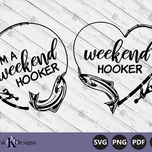 Prostituta de fin de semana SVG - Clipart de pesca - Camiseta de fin de semana para chicas - Archivo de corte de pesca de prostituta de fin de semana - Señuelo de pesca SVG - Descarga instantánea