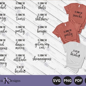 Bachelorette Party Svg - Wedding Party Shirts Svg - Matching Bridal Party Shirt Svg - Team Bride Svg - File For Cricut - Instant Download