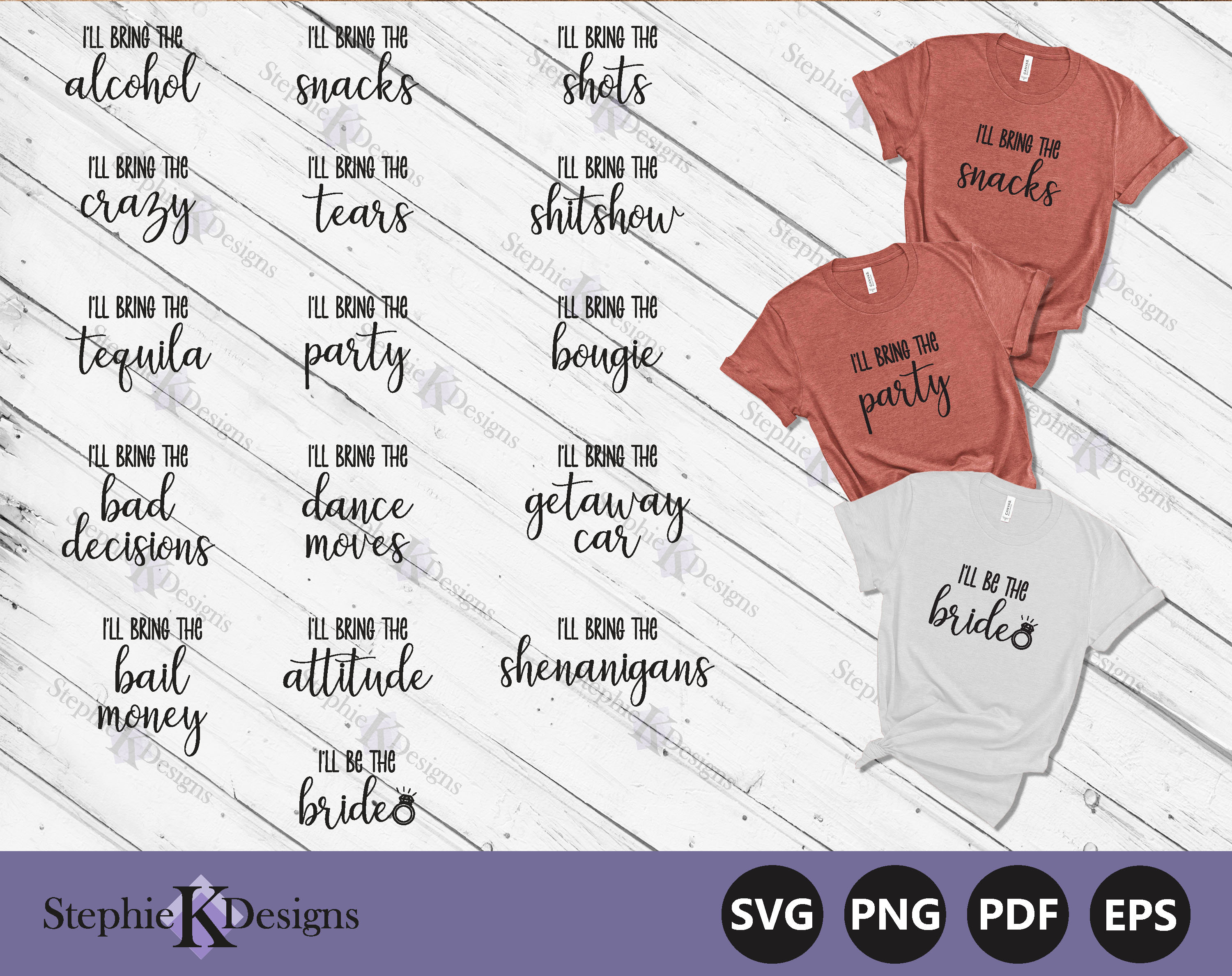 Bachelorette Party Svg - Wedding Party Shirts Svg - Matching Bridal Party Shirt Svg - Team Bride Svg - File For Cricut - Instant Download