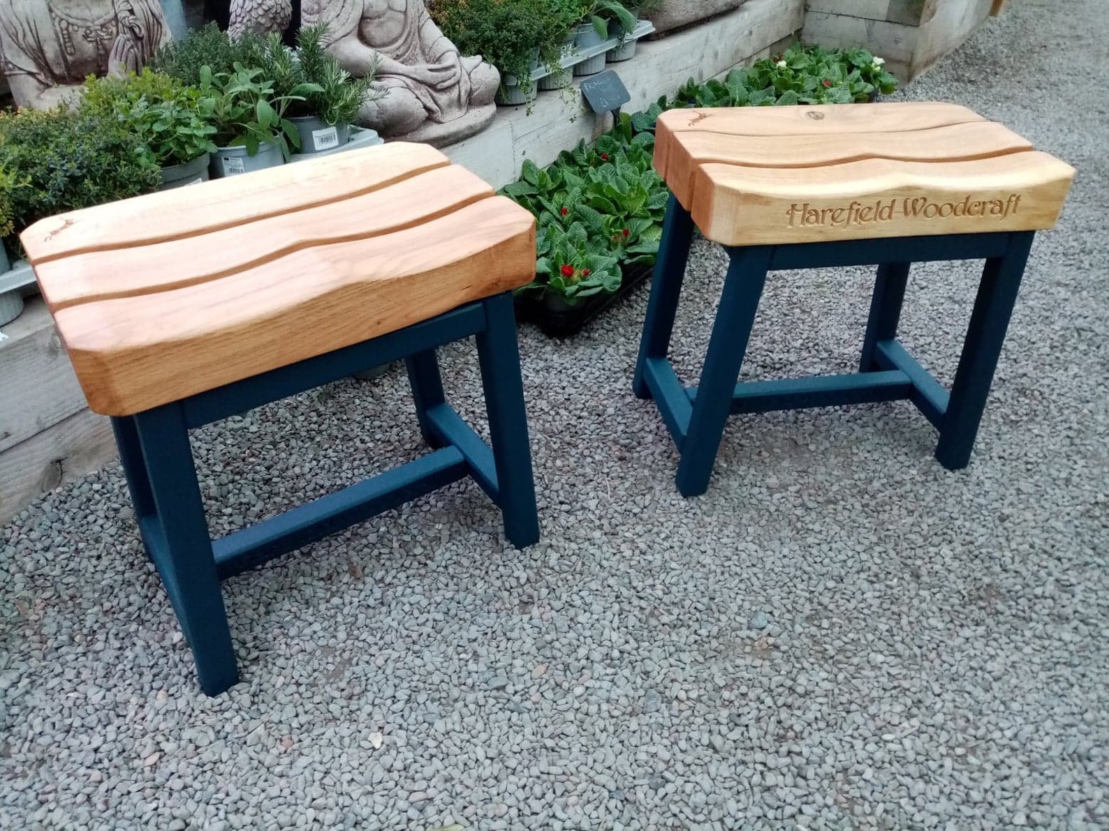 Fire Pit Stools With Solid Oak Seat - Etsy