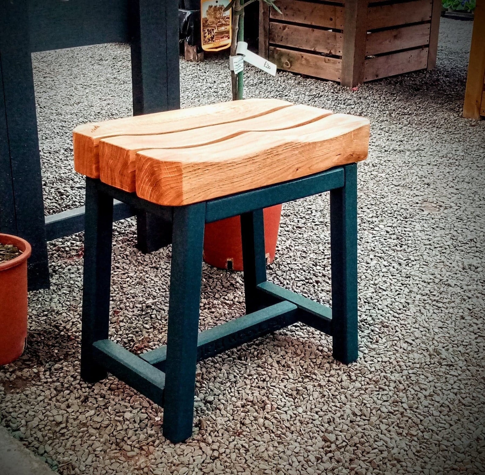 Fire Pit Stools With Solid Oak Seat - Etsy