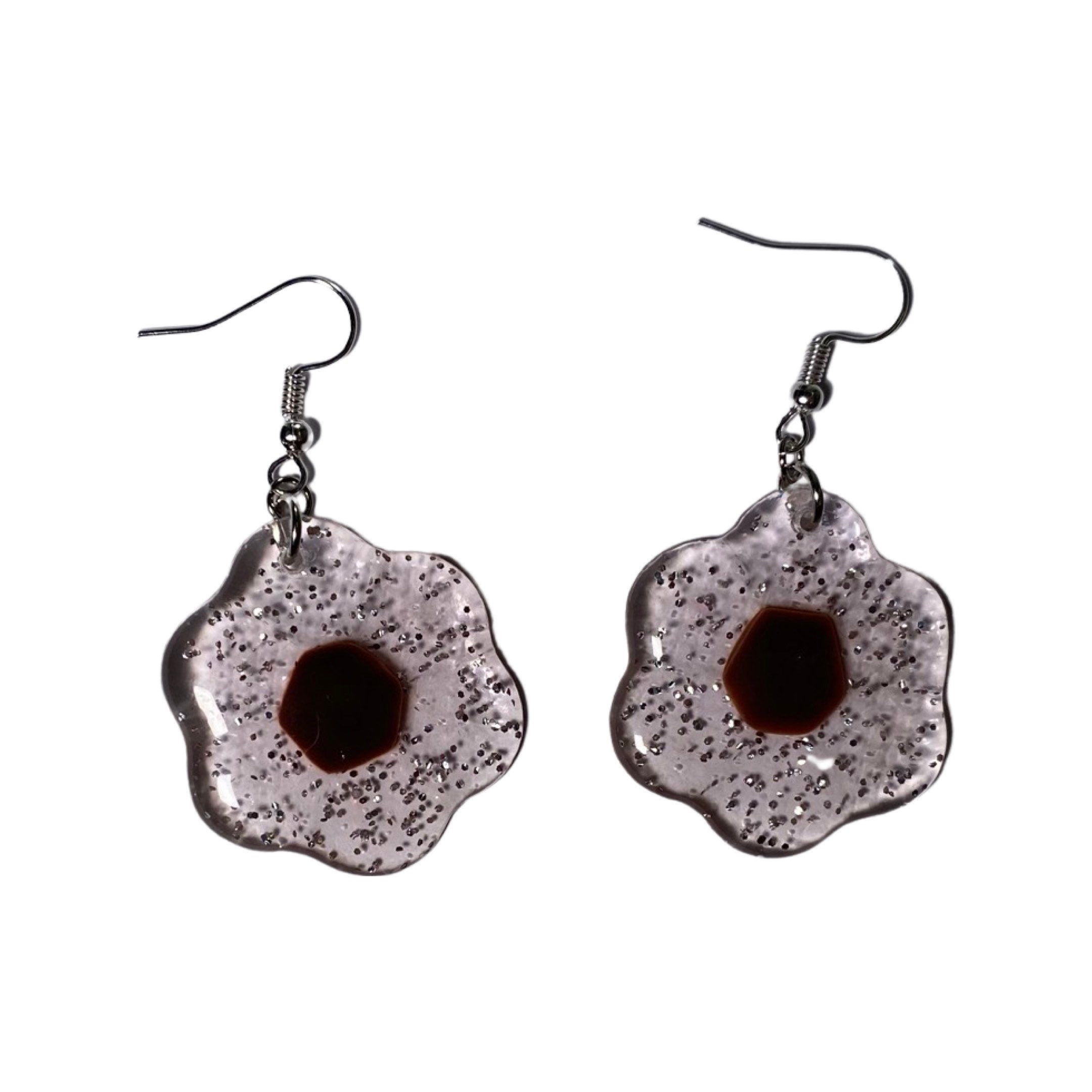 Dangle flower earrings // Assorted colours Etsy