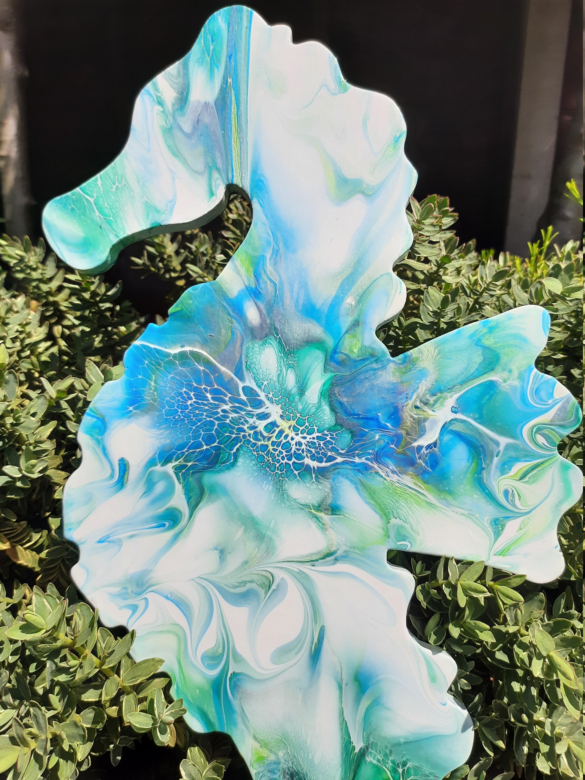 Large Seahorse Decor on Wood Aqua Blue Green Seahorse Etsy UK