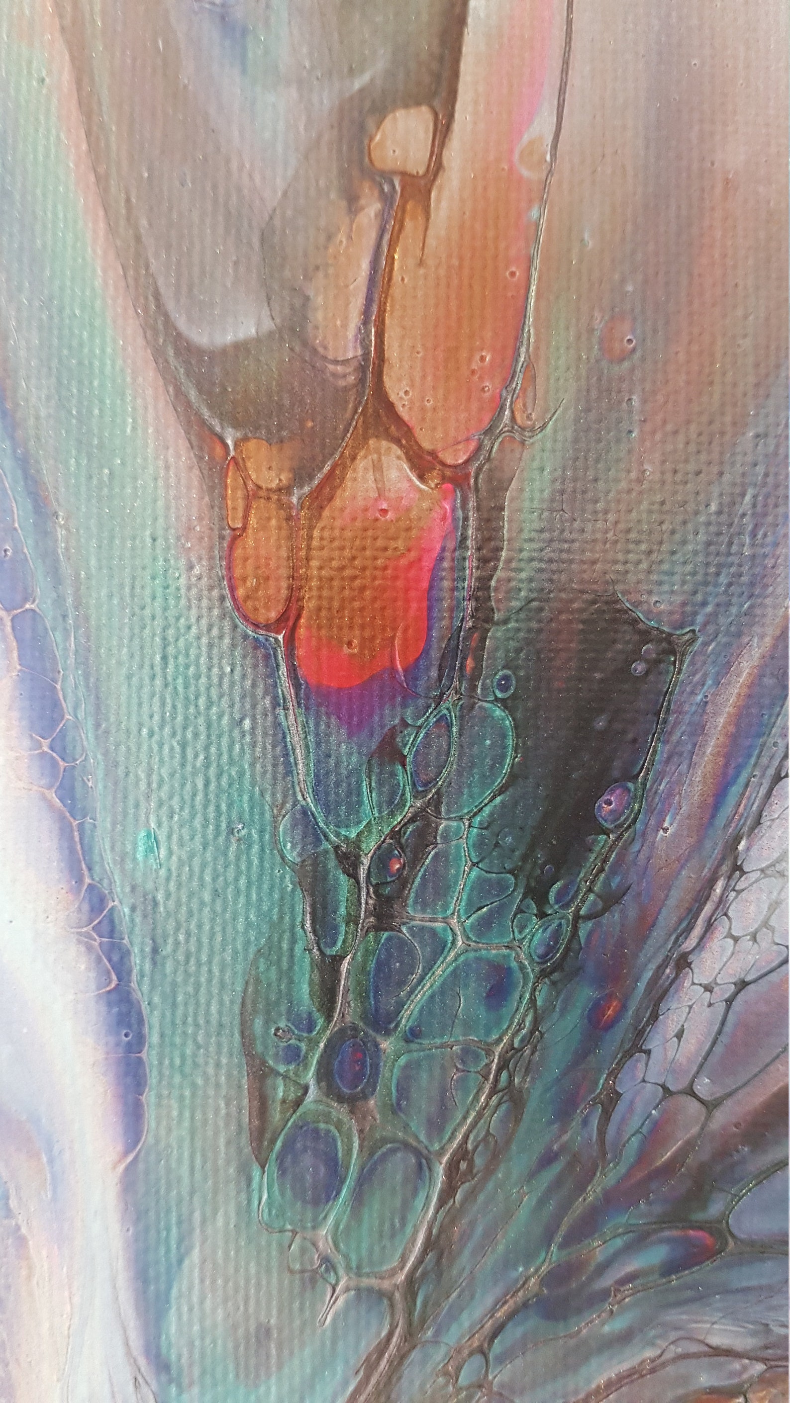 Blue and green painting Light blue painting Housewarming Etsy