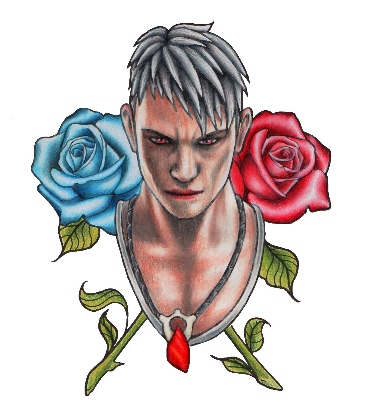 Devil May Cry Dante Tattoo Artwork Etsy