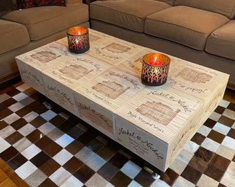 wine crate dining table