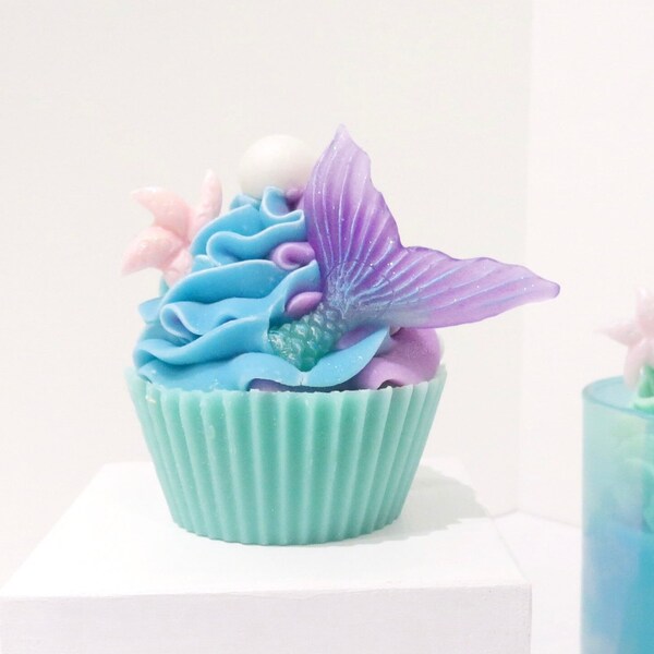 Dessert Soap Gift For Her Mermaid Soap Natural Gift For Her Cupcake Soap Gifts For Kids Party Favor