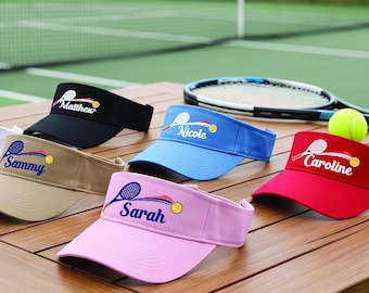 Custom Visor Hat, Personalized Sun Visor, Custom Name Logo Visor, Adjustable Golf Tennis Pickleball Hat, Personalized Sports Visor